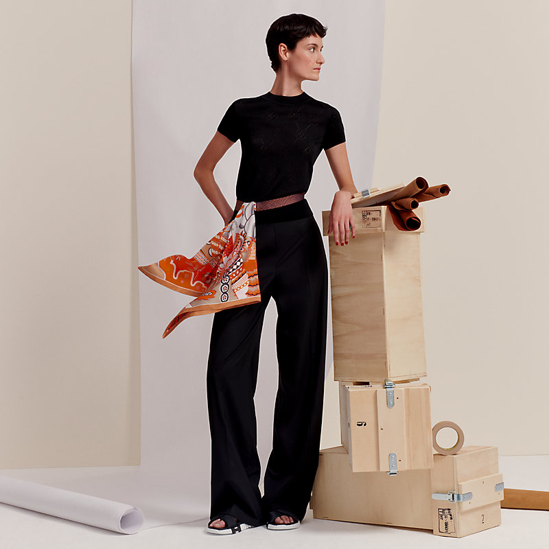 Silk scarf and tie accessory | Hermès USA Silk scarf and tie accessory | Hermès USA